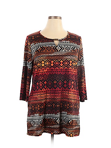 Notations 3/4 Sleeve Blouse (view 1)