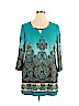 Notations Teal Long Sleeve Top Size XL - photo 1