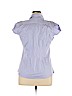Banana Republic 100% Cotton Purple Short Sleeve Button-Down Shirt Size 14 - photo 2