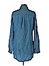 Lulu's 100% Lyocell Blue Long Sleeve Button-Down Shirt Size S - photo 2
