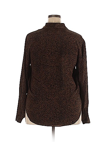 Lord & Taylor Long Sleeve Silk Top (view 2)