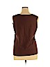 August Silk Brown Sleeveless Top Size 1X - photo 2