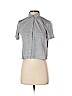 Club Monaco Gray Short Sleeve Button-Down Shirt Size XS - photo 1