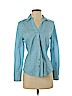 Calvin Klein Blue Long Sleeve Button-Down Shirt Size S (petite) - photo 1
