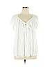 Forever 21 100% Rayon White Short Sleeve Blouse Size 2X - photo 1