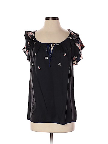 Juicy Couture Short Sleeve Silk Top (view 1)