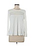 BCBGMAXAZRIA 100% Rayon White Long Sleeve Top Size M - photo 1