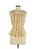 Akris Punto 100% Cotton Yellow Sleeveless Blouse Size 8 - photo 1