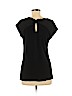 Mossimo 100% Rayon Black Short Sleeve Blouse Size L - photo 2