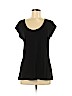Mossimo 100% Rayon Black Short Sleeve Blouse Size L - photo 1