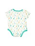 First Impressions 100% Cotton White Short Sleeve Onesie Size 0-3 mo - photo 2