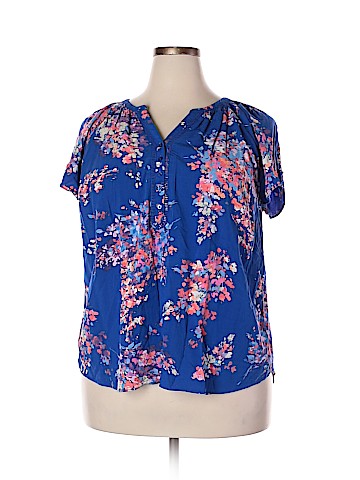 St. John's Bay Short Sleeve Blouse (view 1)