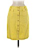 J. McLaughlin 100% Cotton Yellow Casual Skirt Size 8 - photo 1