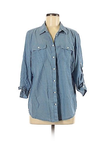 St. John's Bay Long Sleeve Button-Down Shirt (view 1)