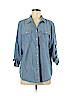 St. John's Bay Blue Long Sleeve Button-Down Shirt Size 1X - photo 1