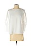 Aqua White Long Sleeve Blouse Size S - photo 1