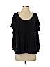 Free People Black Short Sleeve Top Size S - photo 1