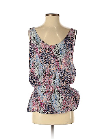 Waverly Grey Sleeveless Silk Top (view 1)