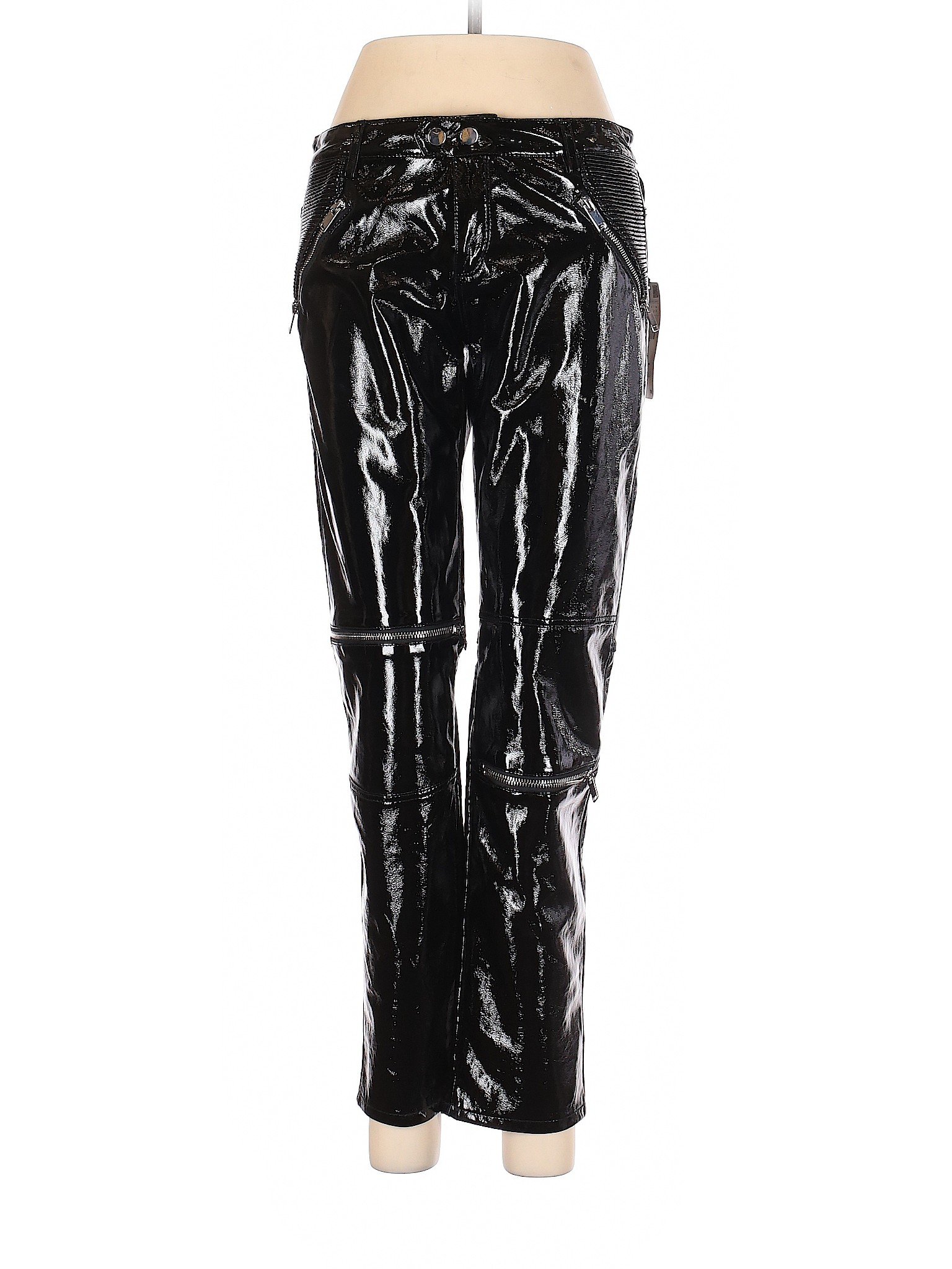 zara black leather pants