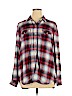 Gap 100% Rayon Burgundy Long Sleeve Button-Down Shirt Size XL - photo 1