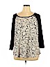 Torrid 100% Polyester Ivory 3/4 Sleeve Blouse Size 1X Plus (1) - photo 1