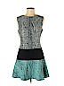 BCBGMAXAZRIA 100% Polyester Blue Casual Dress Size 6 - photo 1