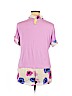 Elle Purple Short Sleeve Top Size XL - photo 2