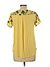 Tempted Yellow Short Sleeve Blouse Size L - photo 2