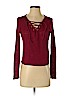 H&M Burgundy Long Sleeve Top Size S - photo 1
