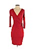 H&M 100% Viscose Red Cocktail Dress Size XS - photo 1