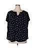 Ava & Viv Blue Short Sleeve Blouse Size 2X - photo 1