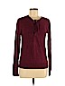 Derek Heart Burgundy Long Sleeve Top Size M - photo 1