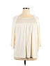 Old Navy 100% Rayon Ivory 3/4 Sleeve Top Size XL - photo 1