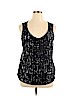 Worthington 100% Polyester Black Sleeveless Top Size XL - photo 1