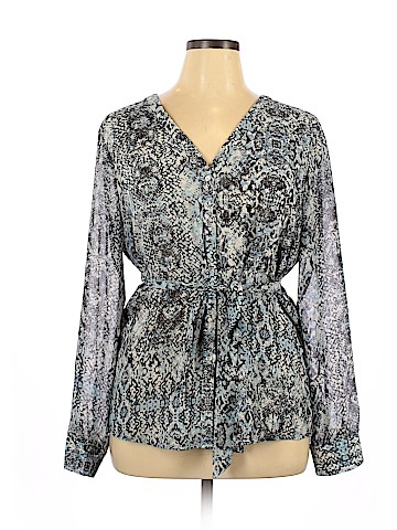 Calvin Klein Long Sleeve Blouse (view 1)