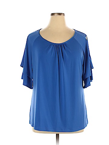 Susan Graver Short Sleeve Top (view 1)