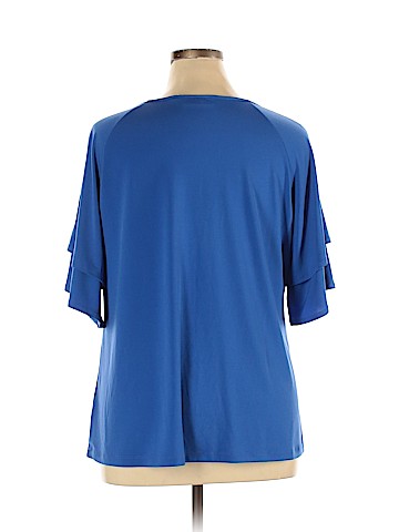 Susan Graver Short Sleeve Top (view 2)