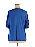 Susan Graver Blue Short Sleeve Top Size XL - photo 2