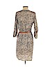 Aqua 100% Polyester Tan Casual Dress Size S - photo 2