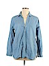 Sonoma Goods for Life Blue Long Sleeve Blouse Size XL - photo 1