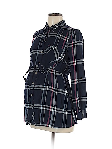 Motherhood Long Sleeve Button-Down Shirt (view 1)