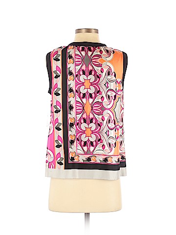 Per Se By Carlisle Sleeveless Silk Top (view 2)