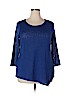 Alfani Blue 3/4 Sleeve Top Size 2X - photo 1