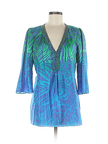 Hale Bob 3/4 Sleeve Silk Top (view 1)