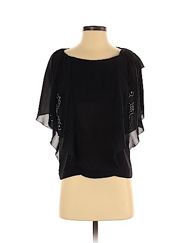 Comptoir des Cotonniers Short Sleeve Silk Top (view 1)