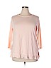 Ann Taylor LOFT 100% Cotton Pink 3/4 Sleeve Top Size XXL - photo 1
