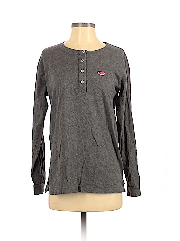 Victoria's Secret Pink Long Sleeve Henley (view 1)