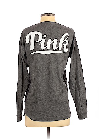 Victoria's Secret Pink Long Sleeve Henley (view 2)
