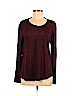 A.L.C. 100% Linen Burgundy Long Sleeve Top Size M - photo 1