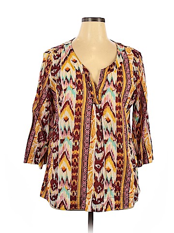 Shaver Lake Authentic Casuals 3/4 Sleeve Blouse (view 1)